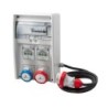 Quadro Ulisse 250 IP44 con 4 prese mix (2 CEE + 2 Bipasso), cavo e spina 16A (9kW)