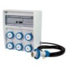 Quadro Ulisse 350 ASC IP65 con 6 prese CEE 16A inclinate, cavo 4m (3kW)