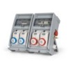 Quadro Ulisse 500 ASC IP65 con 8 prese mix, emergenza e morsettiera
