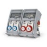 Quadro Ulisse 500 ASC IP65 con 9 prese mix, emergenza e morsettiera