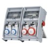 Quadro Ulisse 500 ASC IP65 con 6 prese mix, emergenza e morsettiera
