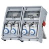 Quadro Ulisse 500 ASC IP65 con 6 prese mix, emergenza e morsettiera