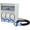 Quadro Ulisse 350 ASC IP65 con 3 prese interbloccate 16A, cavo 4m e spina (3kW)