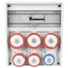 Quadro Ulisse 350 ASC IP65 con 6 prese CEE interbloccate e morsettiera (35kW)