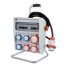 Quadro Ulisse 350 ASC IP65 con 6 prese CEE, emergenza, cavalletto e cavo (18kW)