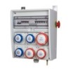 Quadro Ulisse 350 ASC IP65 con 6 prese CEE interbloccate, emergenza e morsettiera (18kW)