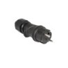 Spina Schuko HI-PRO professionale IP44 nera