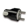 Spina Schuko 16A (S31) professionale smontabile nera
