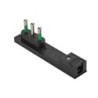Spina Clock 16A (S17) ultra-piatta nera
