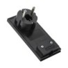 Spina Schuko Clock 16A (S31) ultra-piatta nera