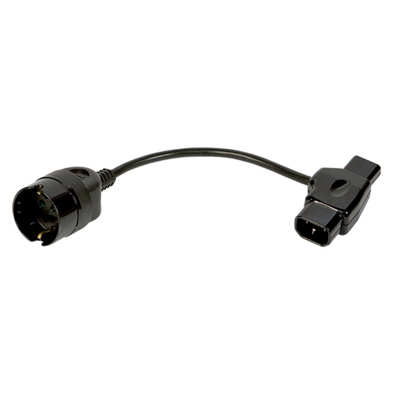 Adattatore PC con spina IEC, uscita IEC e 1 presa Bipasso P40