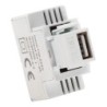 Alimentatore USB 3A da incasso Keystone compatto bianco