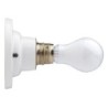 Spot da parete E27 dritto bianco