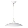 Lampadario a sospensione E27 con piatto liscio bianco