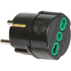 Adattatore Schuko plug a 1...
