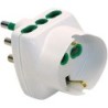 Adattatore triplo Vertical System con spina 16A (S17) e 3 prese Bipasso (di cui una P40).