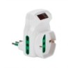 Adattatore triplo con spina 10A (S11) e 3 prese mix (2 Bipasso + 1 Bipasso P40).