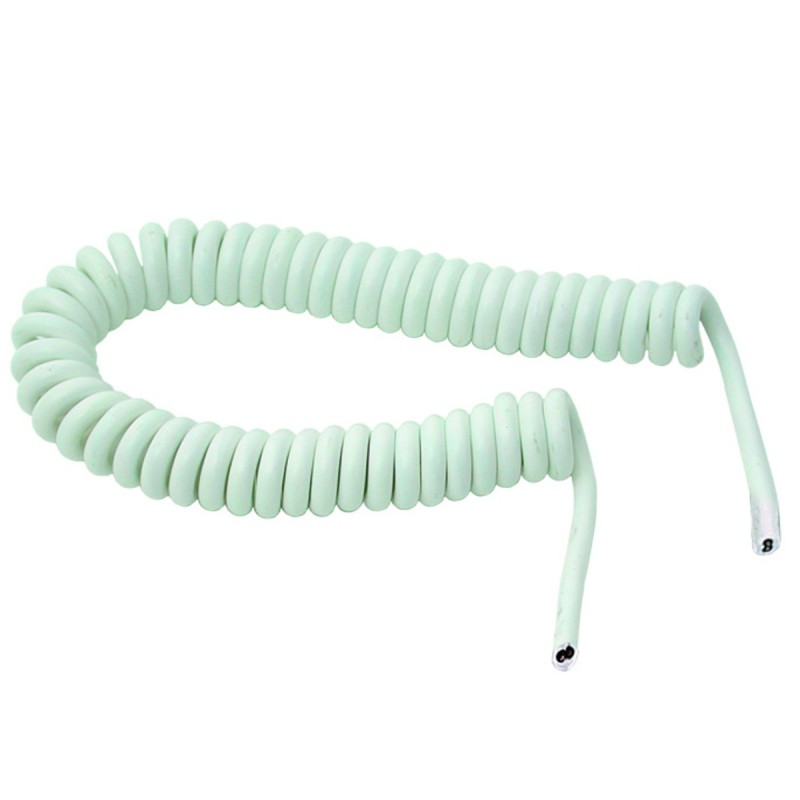 Cavo estensibile 5m (3G0,75) senza spina e presa bianco.