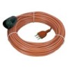 Prolunga lineare Garden 25m con spina 16A (S17) e presa Bipasso P40 arancione.