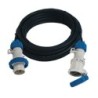 Prolunga da cantiere 30m (cavo H07RN-F 3G2,5) con spina e presa CEE 16A IP67.