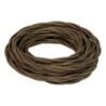 Cavo treccia seta 3G0,75 matassa 50m marrone