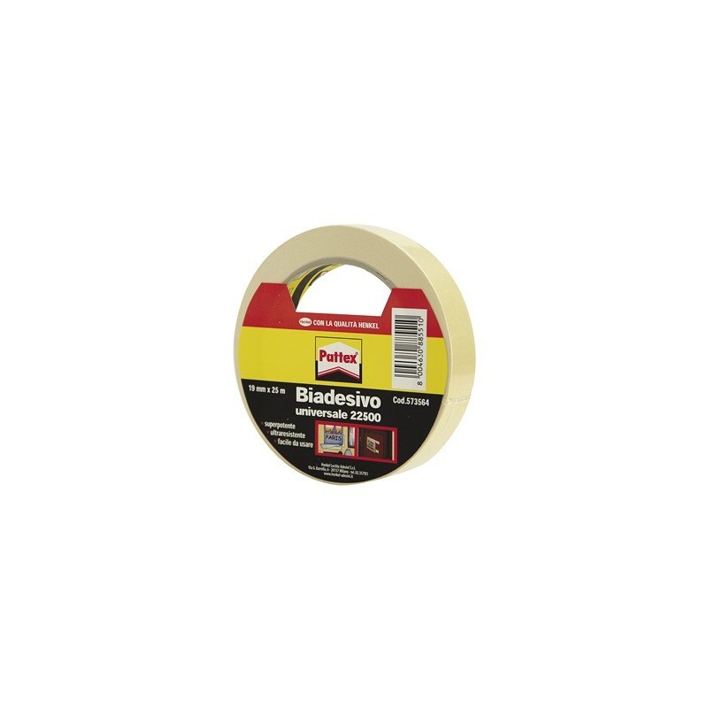 PATTEX 22500 - BIADESIVO UNIVERSALE 19mmx25m