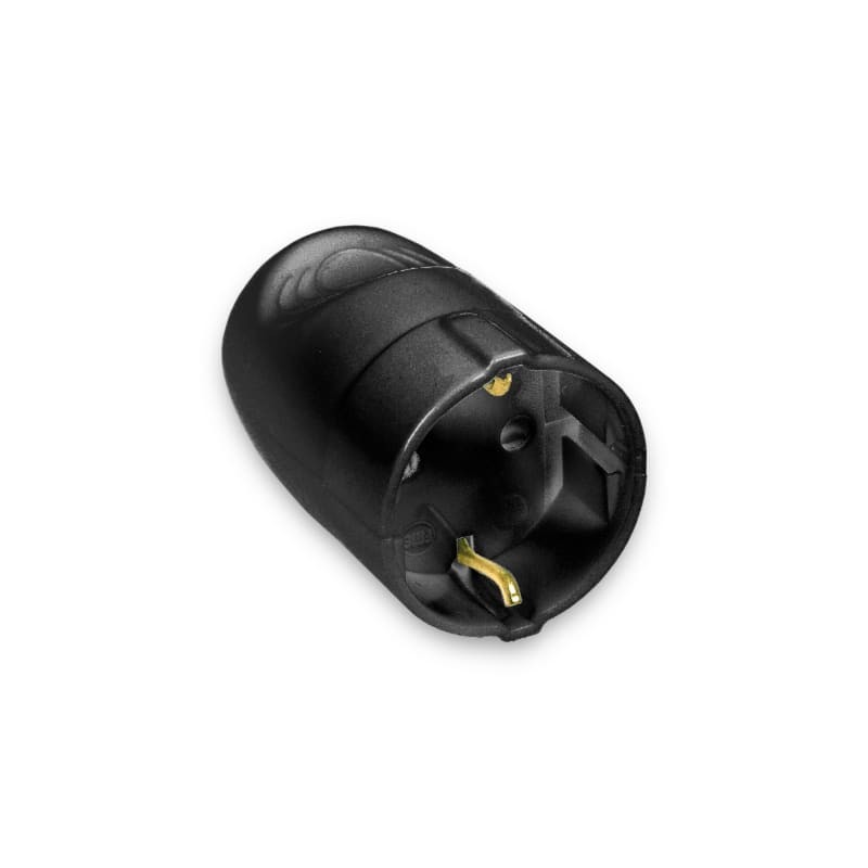 Presa mobile Schuko 16A (P30) smontabile nera (Eco)