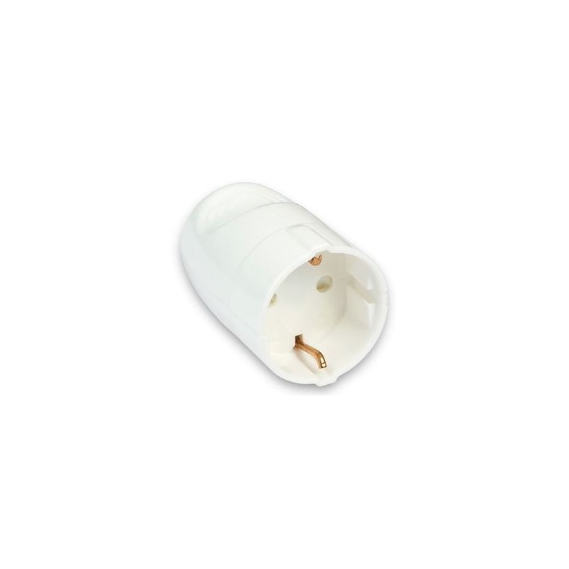 Presa mobile Schuko 16A (P30) smontabile bianca (Eco)