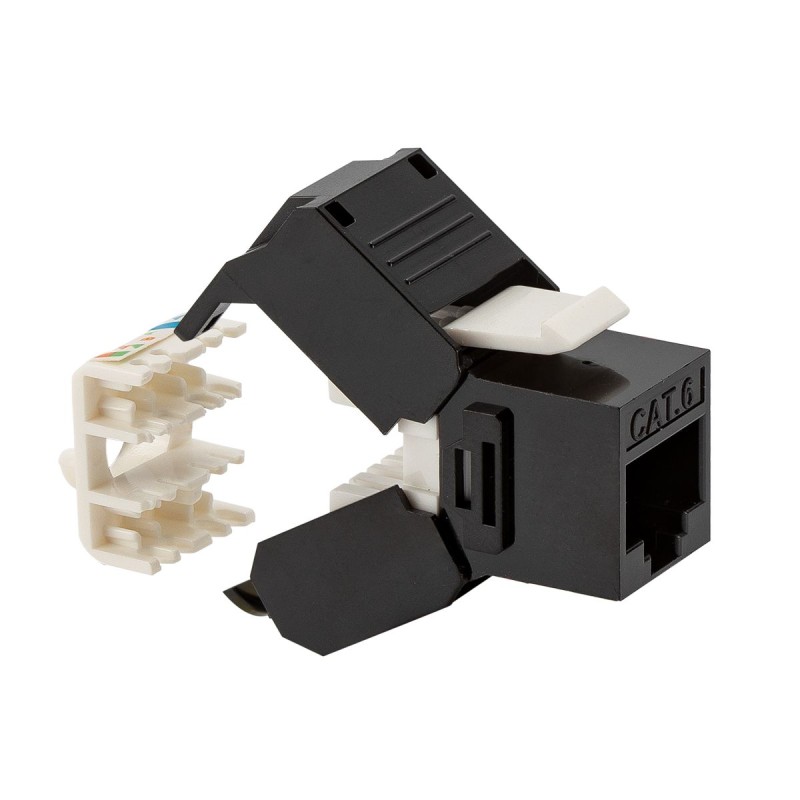 Presa dati RJ45 Cat. 6 UTP Toolless nera
