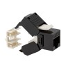 Presa dati RJ45 Cat. 6 UTP Toolless nera
