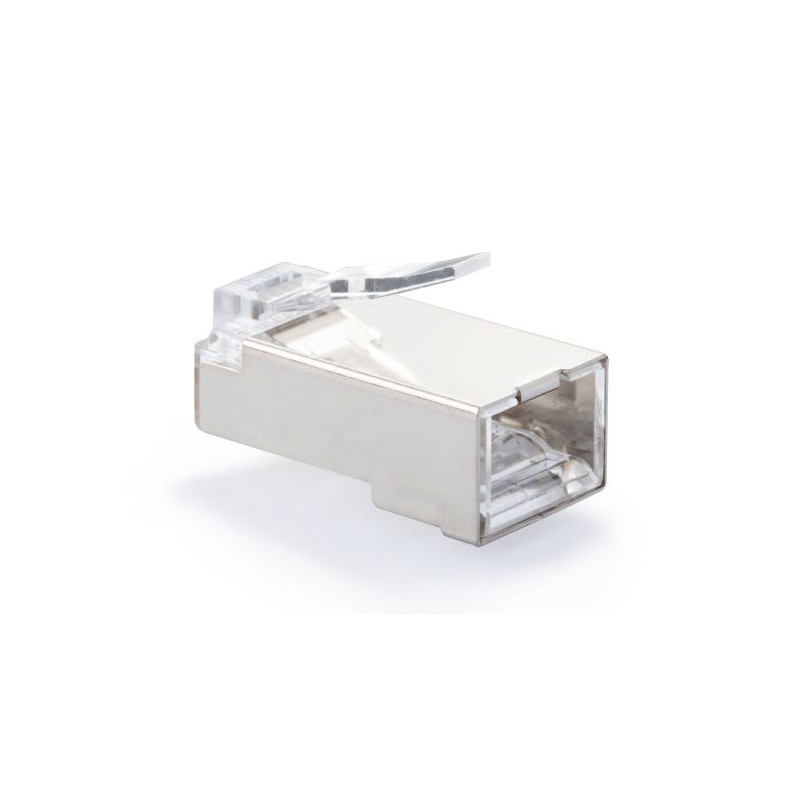 Spina plug RJ45 Cat. 5e FTP schermata passante
