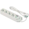 Multipresa Relife ECO 4 uscite Bipasso P40 con cavo 1,5m, interruttore di sicurezza e spina 10A