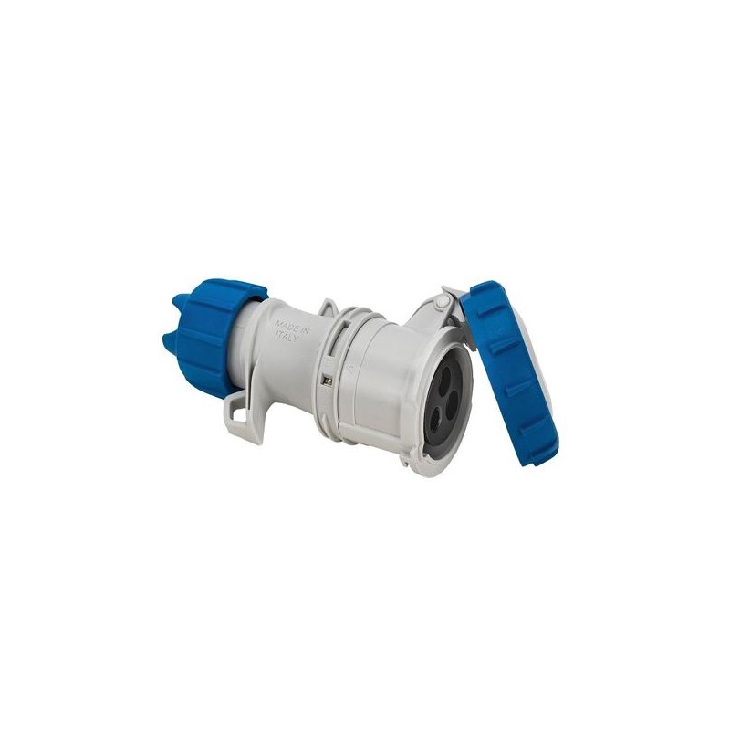 Presa industriale mobile 2P+T 32A 230V IP67 a vite.
