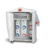 Quadro Polifemo MIDI ASC con 6 prese mix, emergenza e spina 32A (6kW)