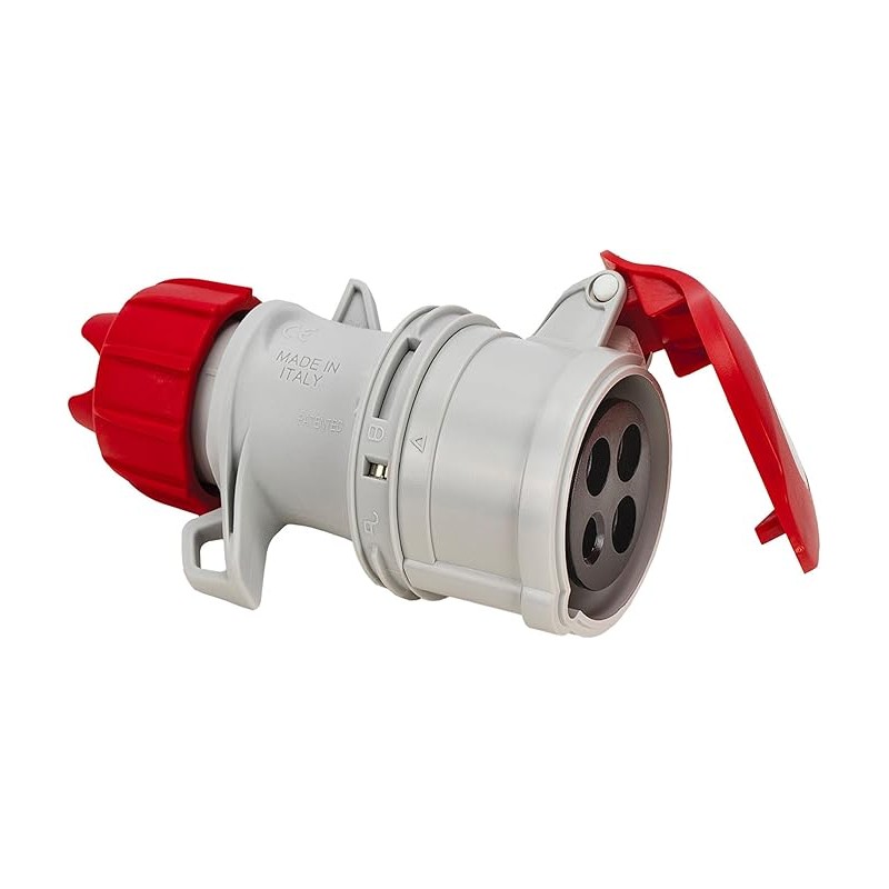 Presa industriale mobile 3P+T 32A 400V IP54 a vite.