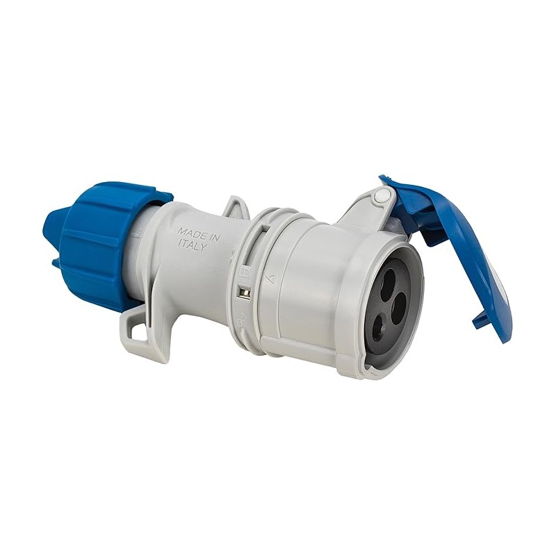 Presa industriale mobile 2P+T 16A 230V IP54 a vite