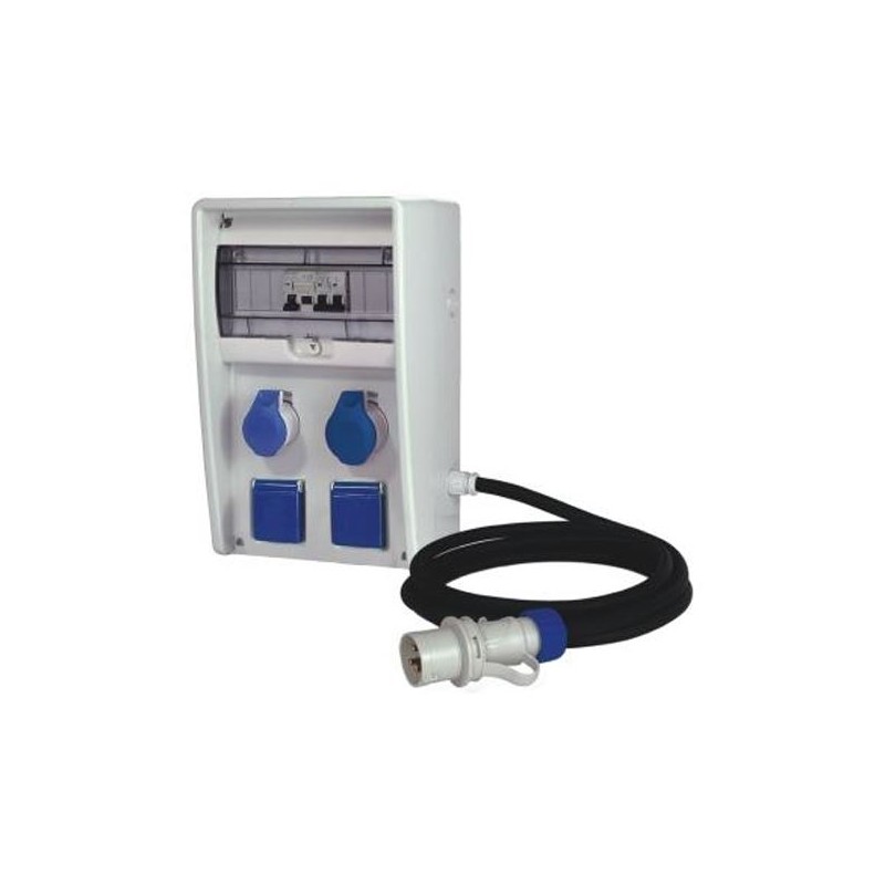 Quadro Ulisse 250 AS IP44 con 5 prese mix, cavo e spina (3kW)