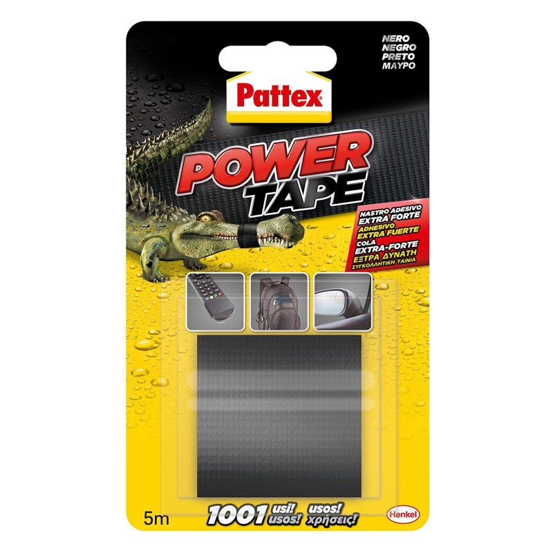 PATTEX POWER TAPE NERO 5m