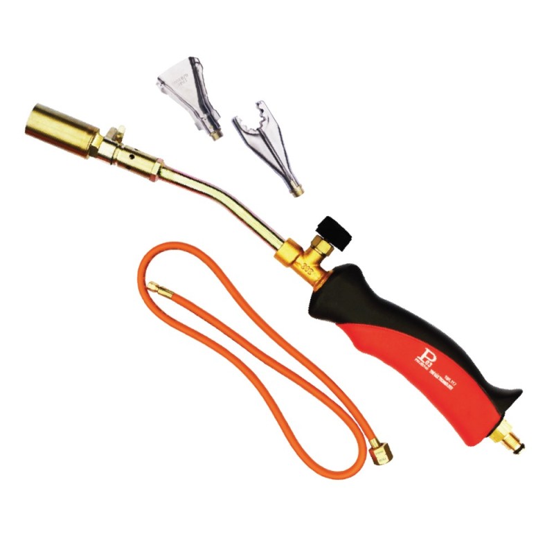 Kit cannello manuale con tubo 1,5 m e 3 bruciatori