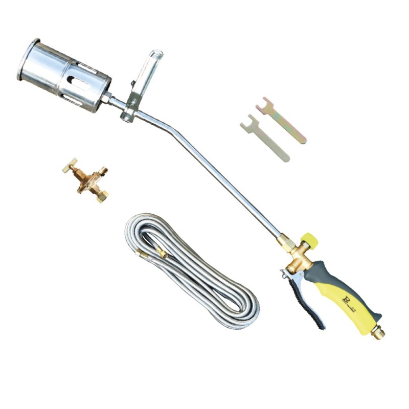 Kit professionale tubo corazzato 10 m, regolatore alta pressione, turbo Ø 60 mm
