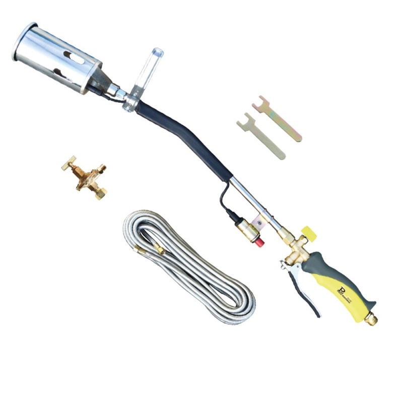 Versione piezo tubo corazzato 10 m, regolatore alta pressione, turbo Ø 60 mm