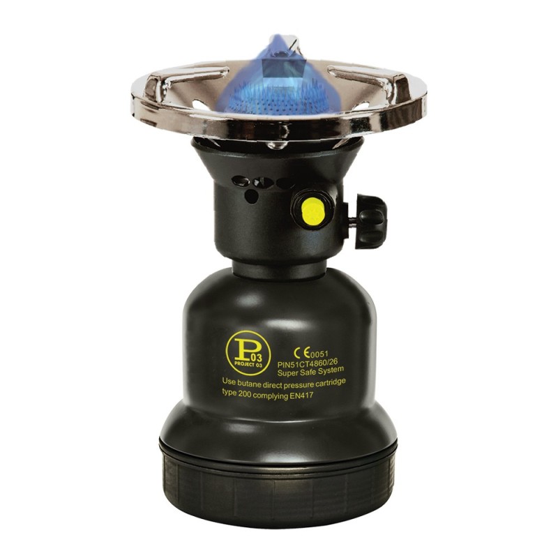 Fornello professionale piezo corpo metallo