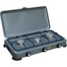 Fornello 3 fuochi inox colore grigio