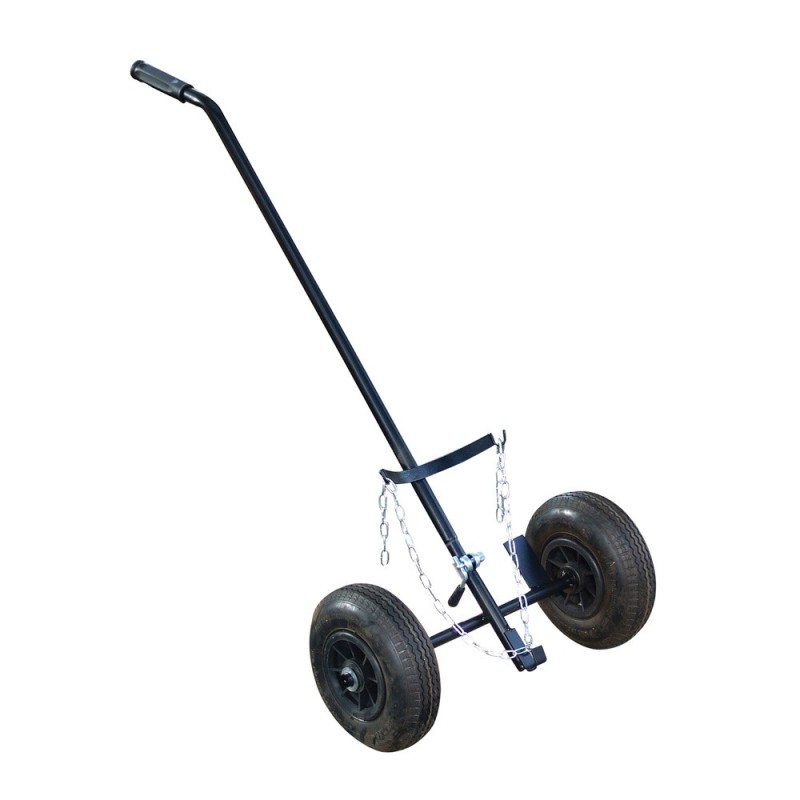 Carrello porta bombola con ruote pneumatiche
