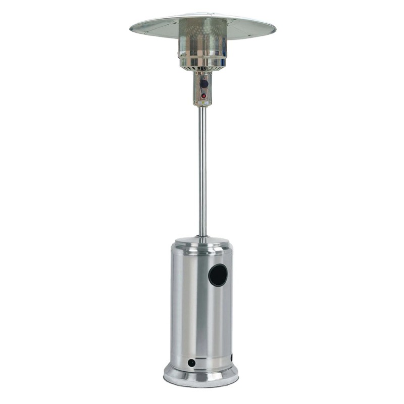 Riscaldatore da esterno a gas inox con piezo, 5–13 kW, h 222 cm