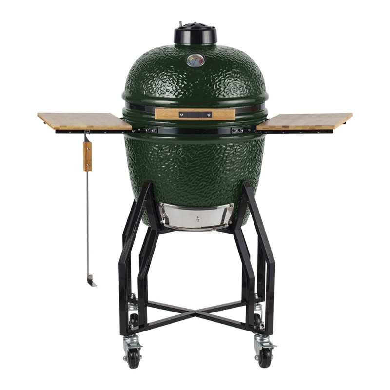 Barbecue in ceramica a carbonella Ø 56 cm completo con carrello e accessori