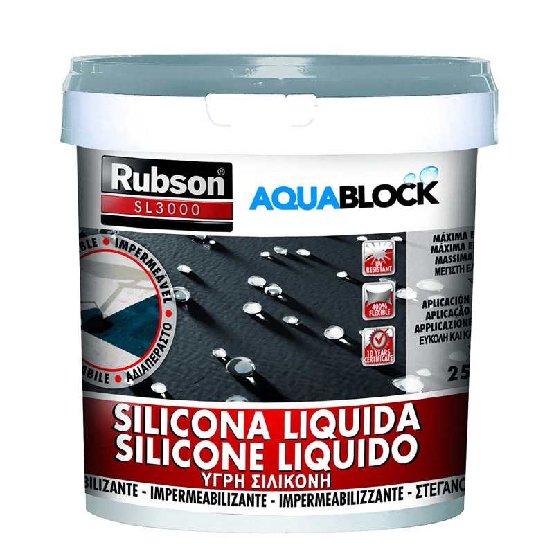 RUBSON AQUABLOCK SILICONE LIQUIDO SL 3000  Grigio 25Kg
