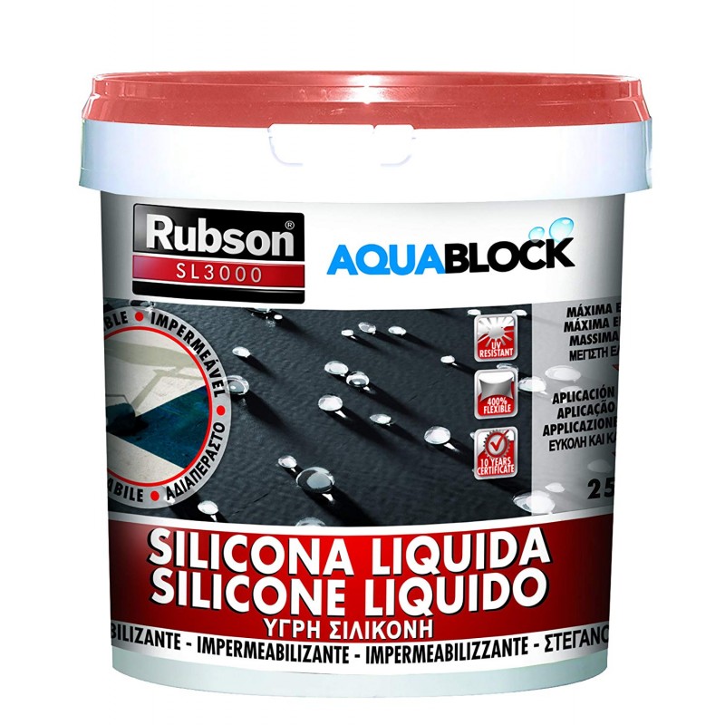 RUBSON AQUABLOCK SILICONE LIQUIDO SL 3000  Terracotta 25Kg
