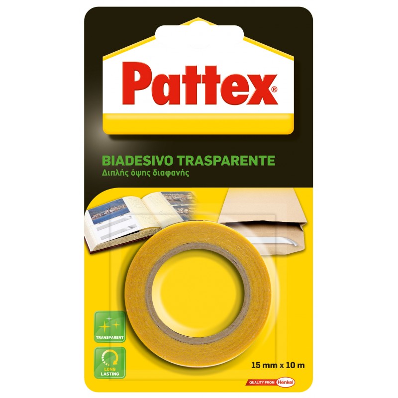 PATTEX BIADESIVO TRASPARENTE 15mmx10m