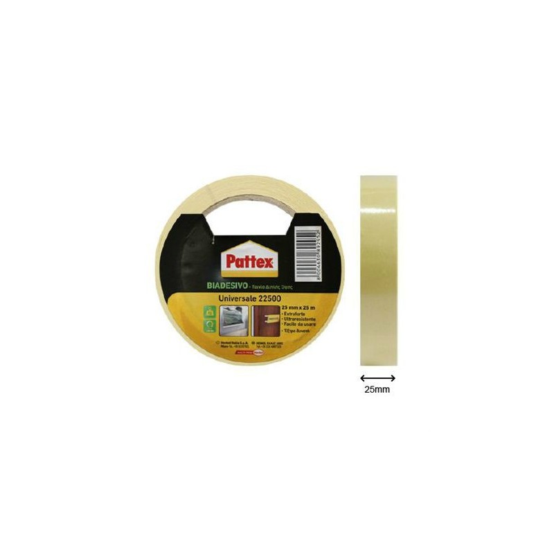 PATTEX 22500 - BIADESIVO UNIVERSALE 25mmx25m